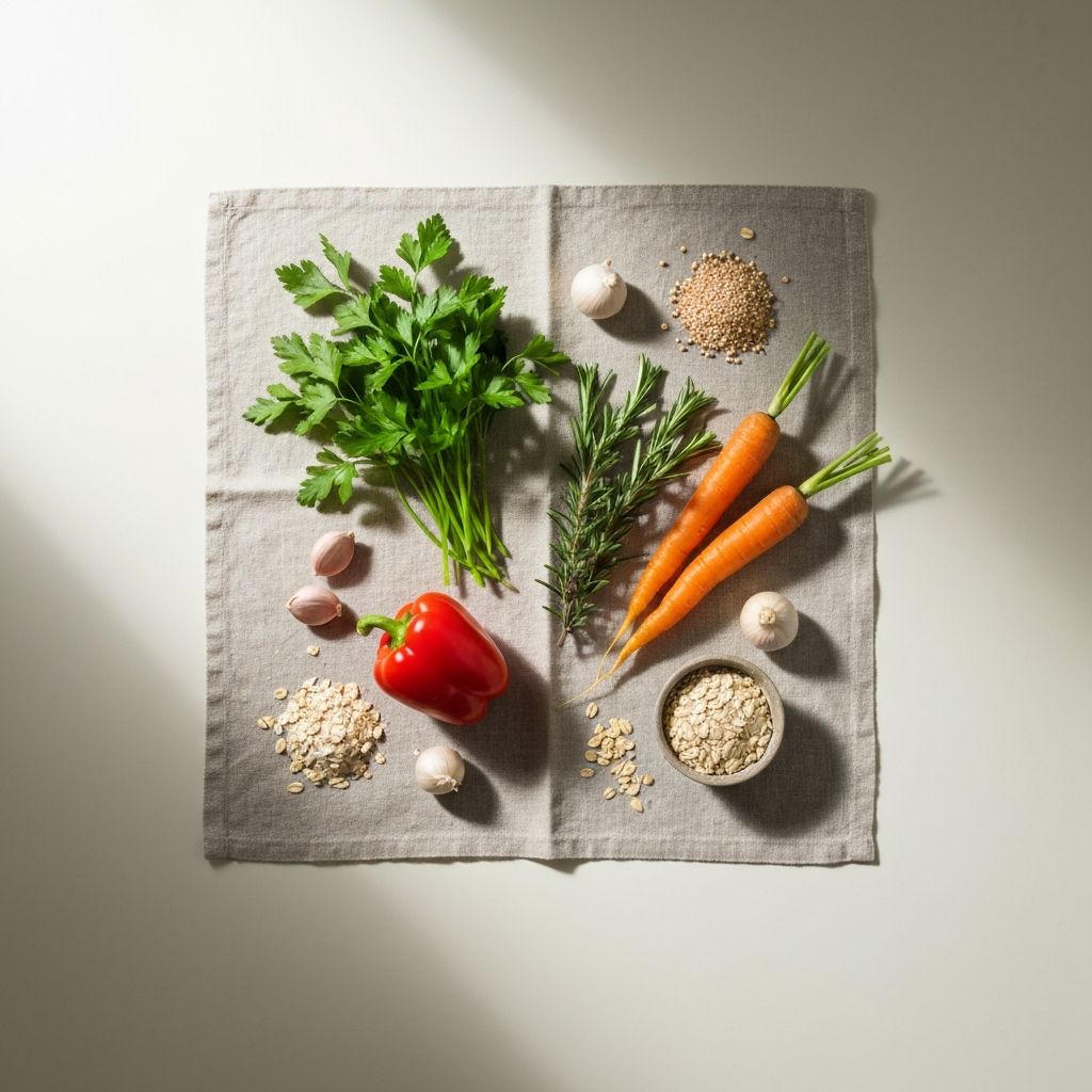 Natürliche pflanzliche Zutaten